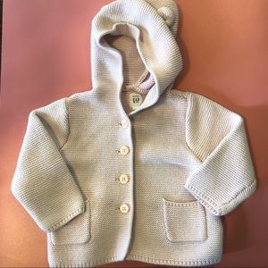Gap Baby Bear Cardigan (12-18m) Milkshake pink